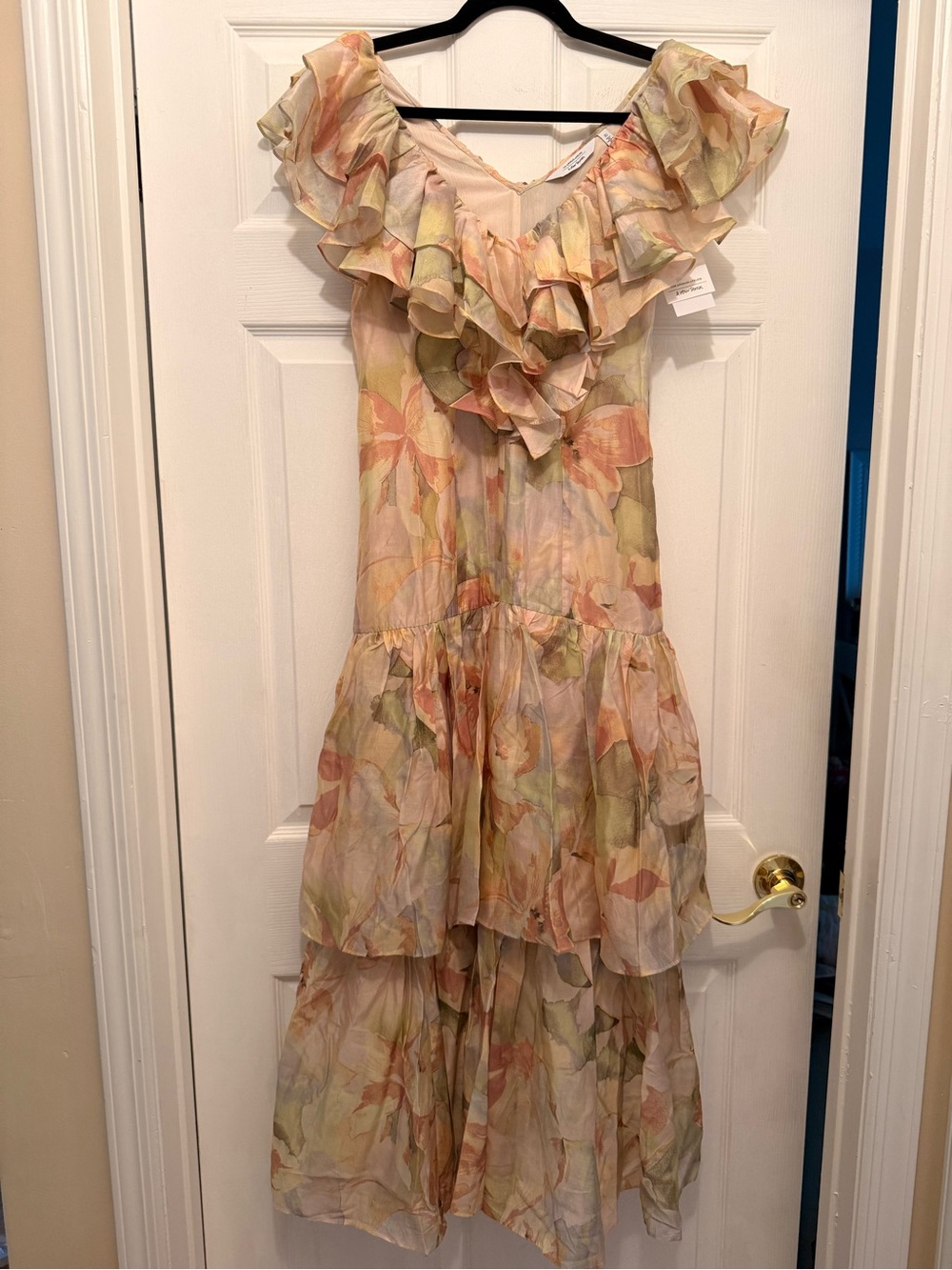 NEW! & Other Stories - Cascading Ruffle Floral  Maxi Dress - Size 4